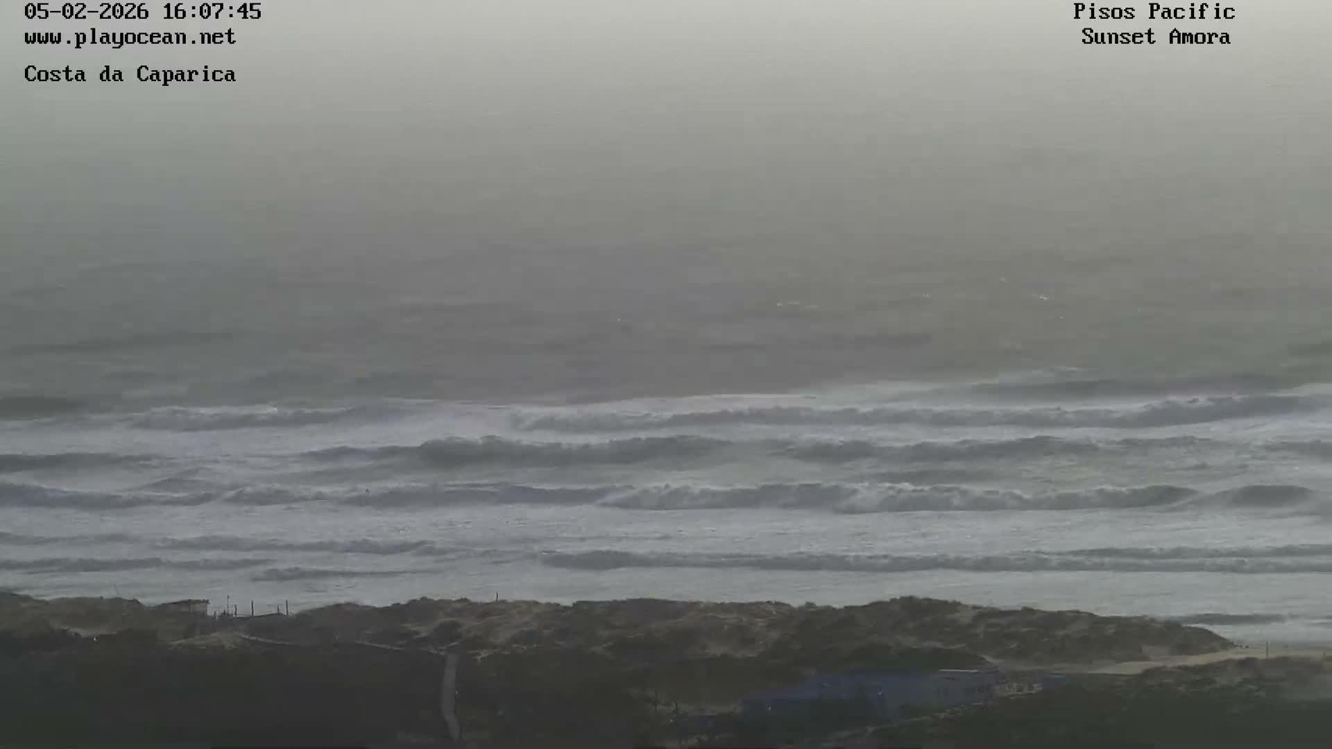 Costa da Caparica Coast Line & Atlantic Ocean Live Cam - Almada, Setubal, Lisbon, Portugal