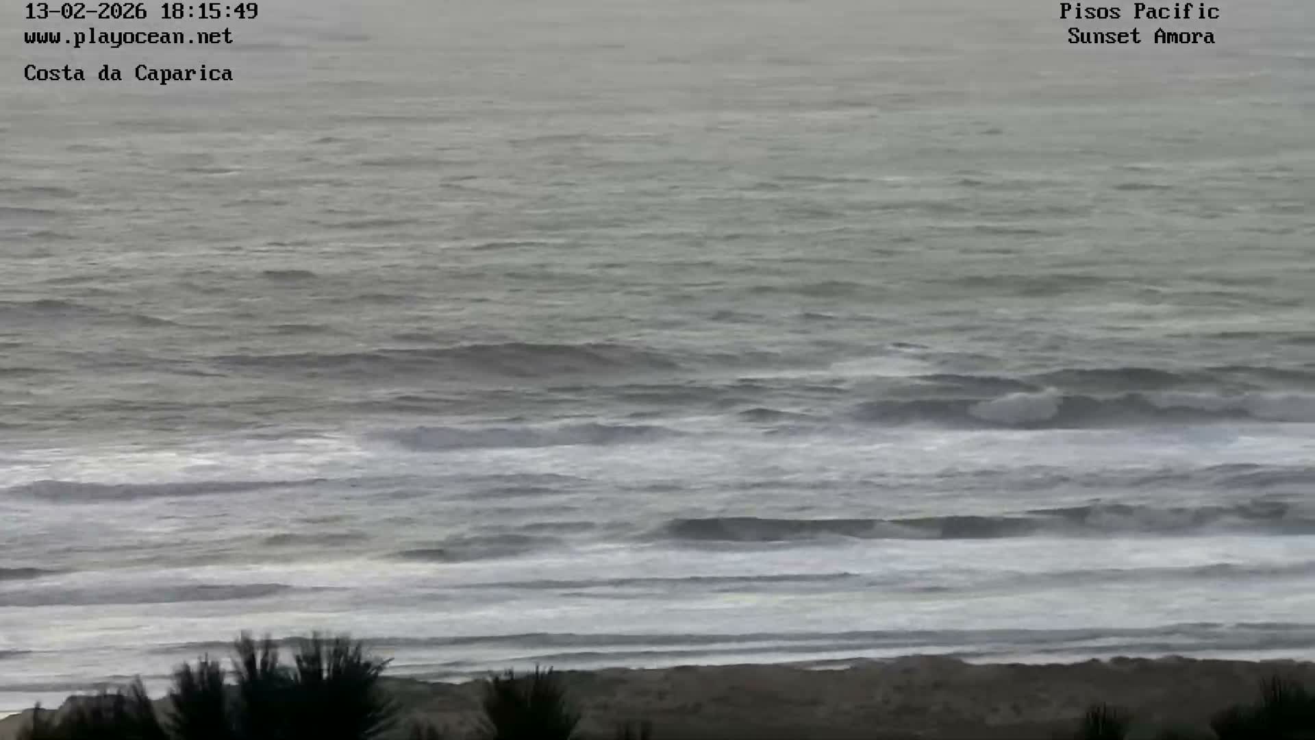 Costa da Caparica Coast Line & Atlantic Ocean Live Cam - Almada, Setubal, Lisbon, Portugal