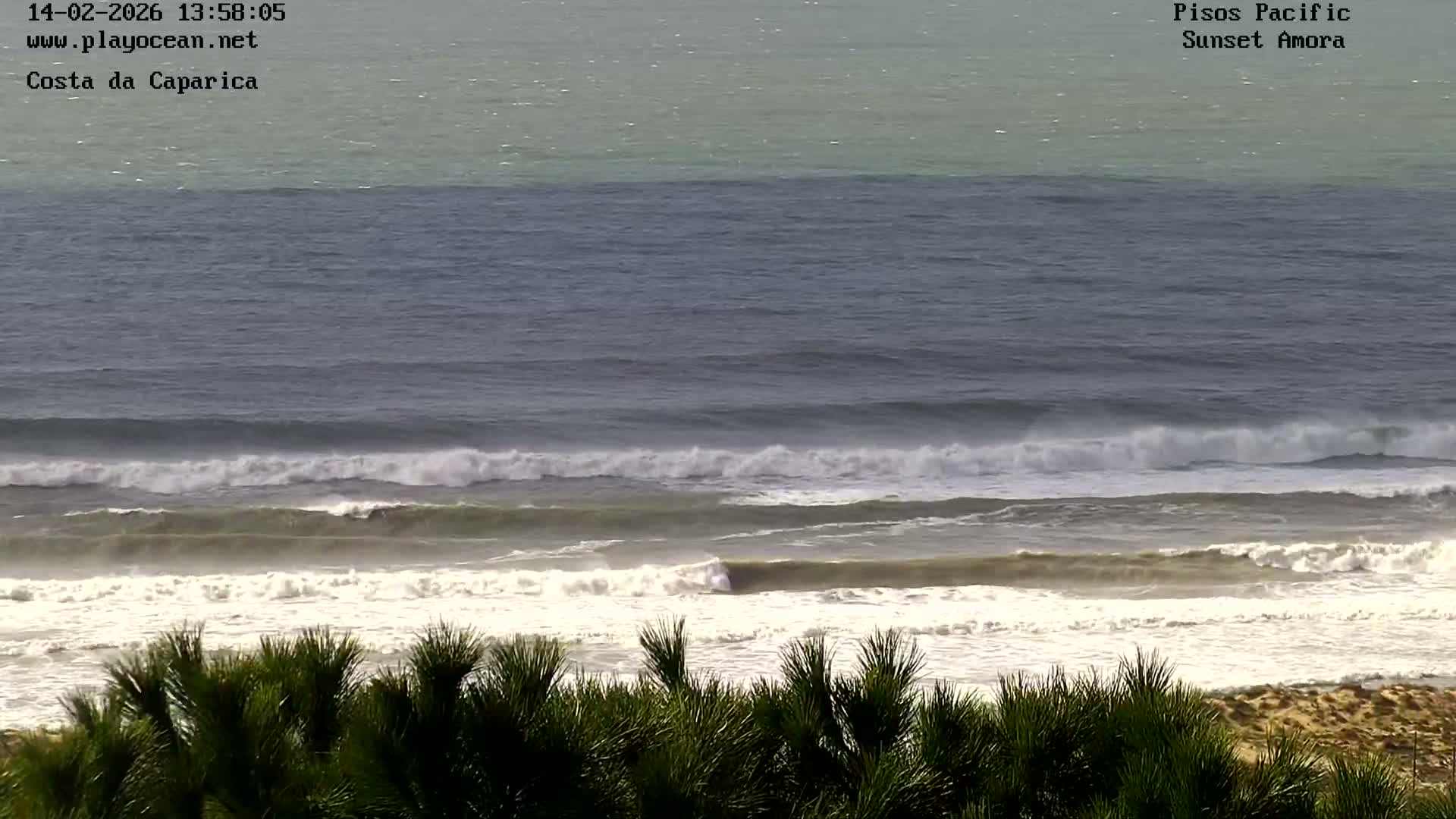Costa da Caparica Coast Line & Atlantic Ocean Live Cam - Almada, Setubal, Lisbon, Portugal