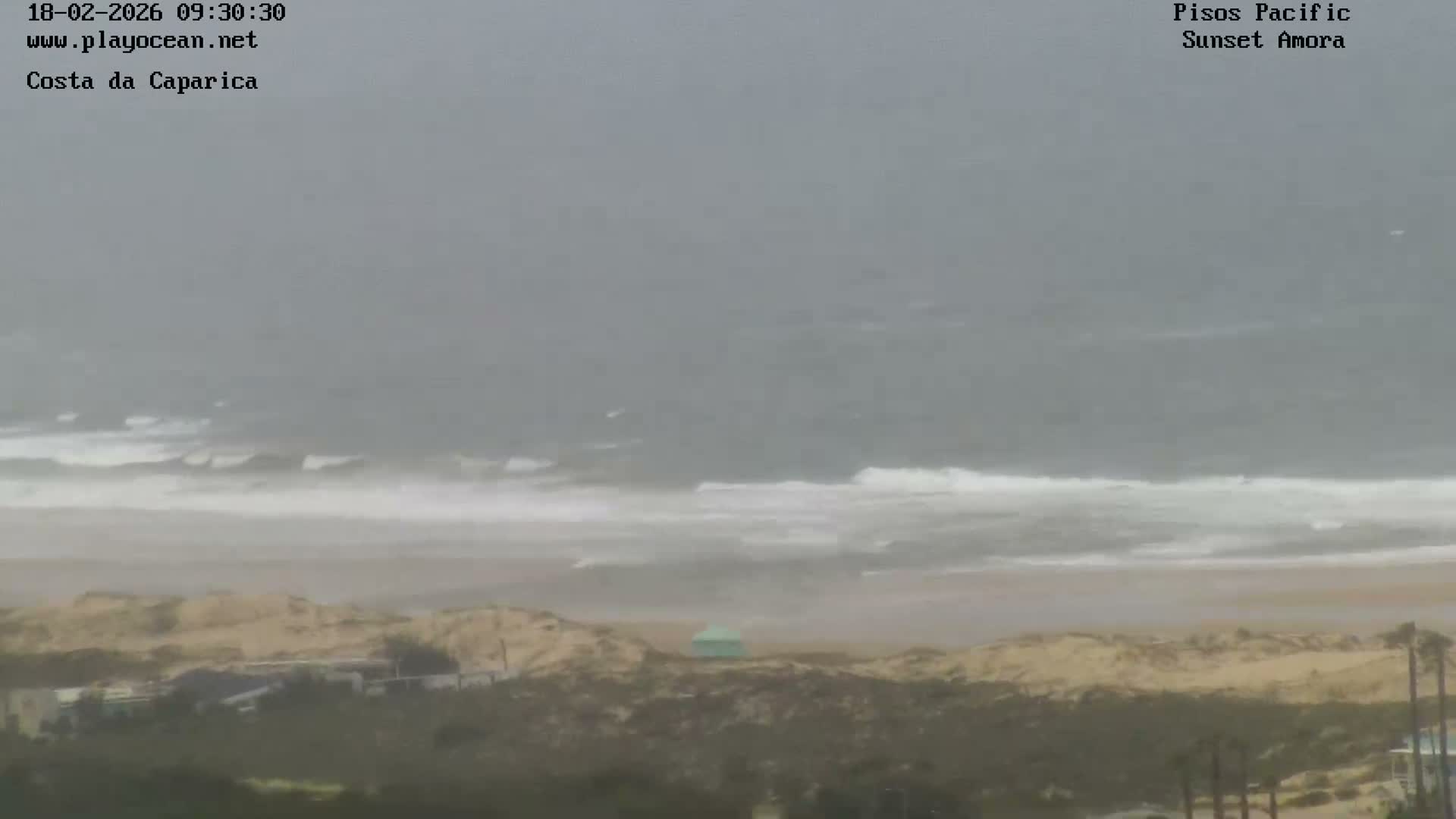 Costa da Caparica Coast Line & Atlantic Ocean Live Cam - Almada, Setubal, Lisbon, Portugal