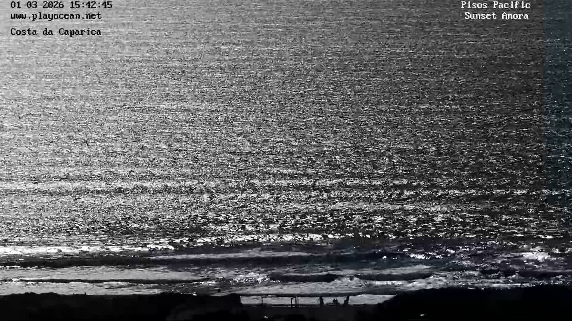 Costa da Caparica Coast Line & Atlantic Ocean Live Cam - Almada, Setubal, Lisbon, Portugal