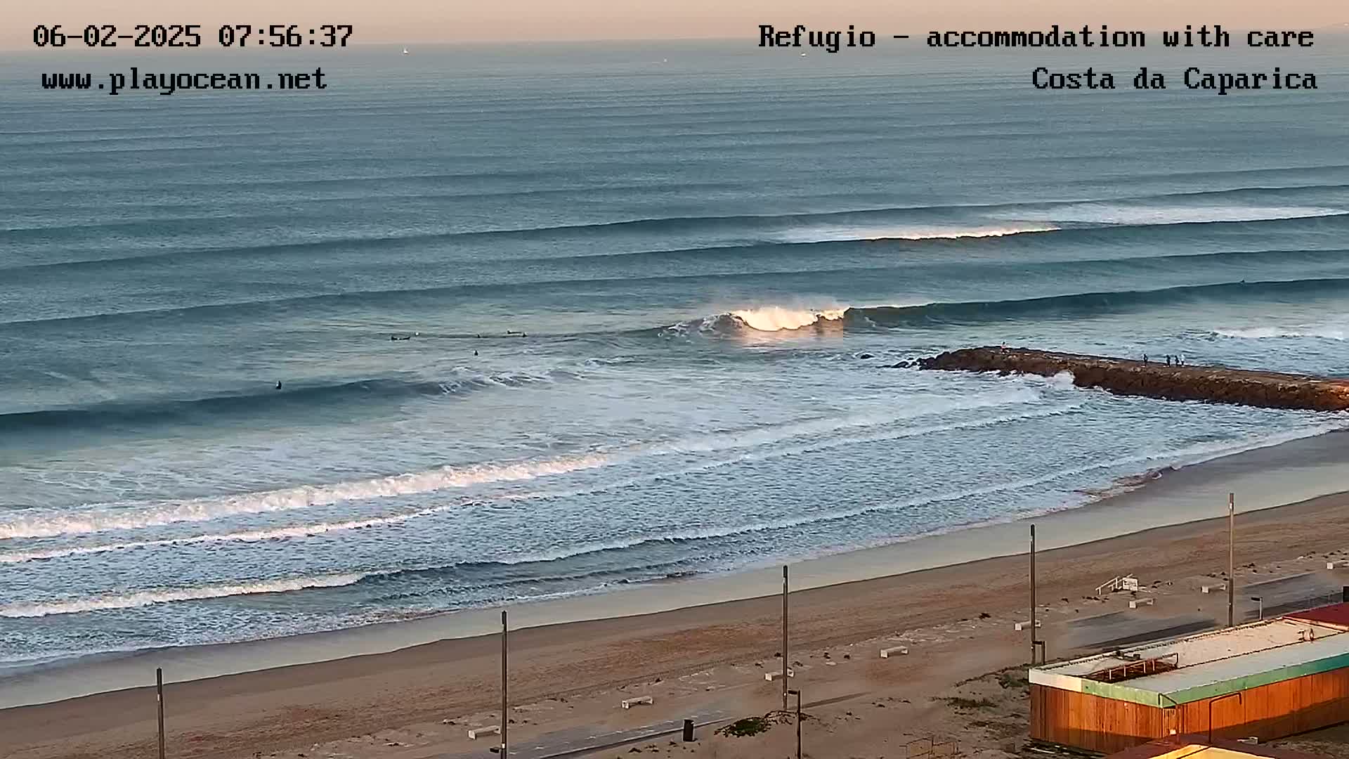 Costa da Caparica Beach Panaromic Live Cam - Almada, Setubal, Portugal