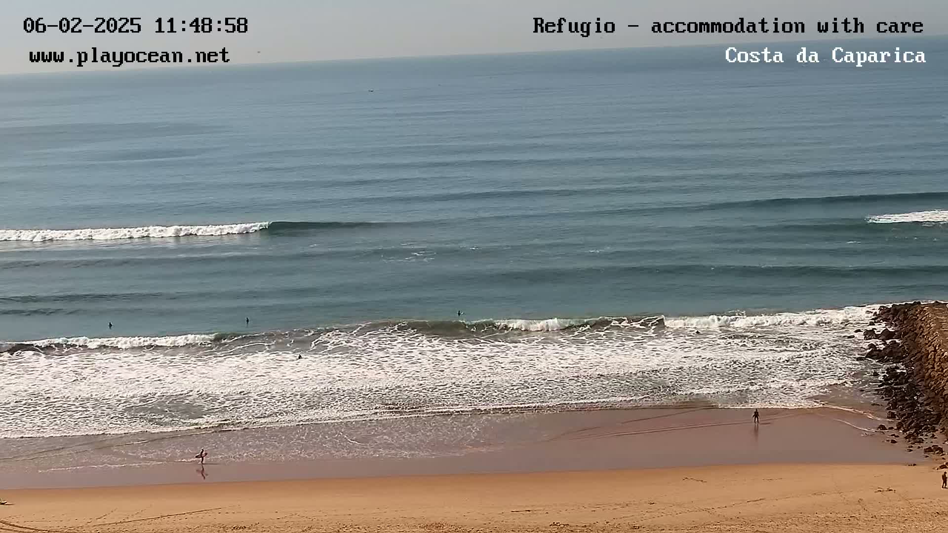 Costa da Caparica Beach Panaromic Live Cam - Almada, Setubal, Portugal