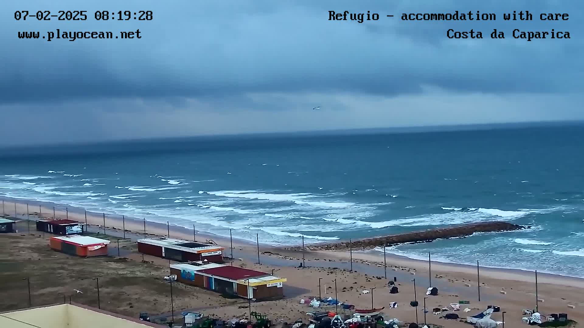 Costa da Caparica Beach Panaromic Live Cam - Almada, Setubal, Portugal