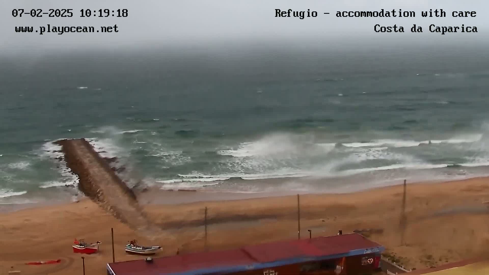 Costa da Caparica Beach Panaromic Live Cam - Almada, Setubal, Portugal