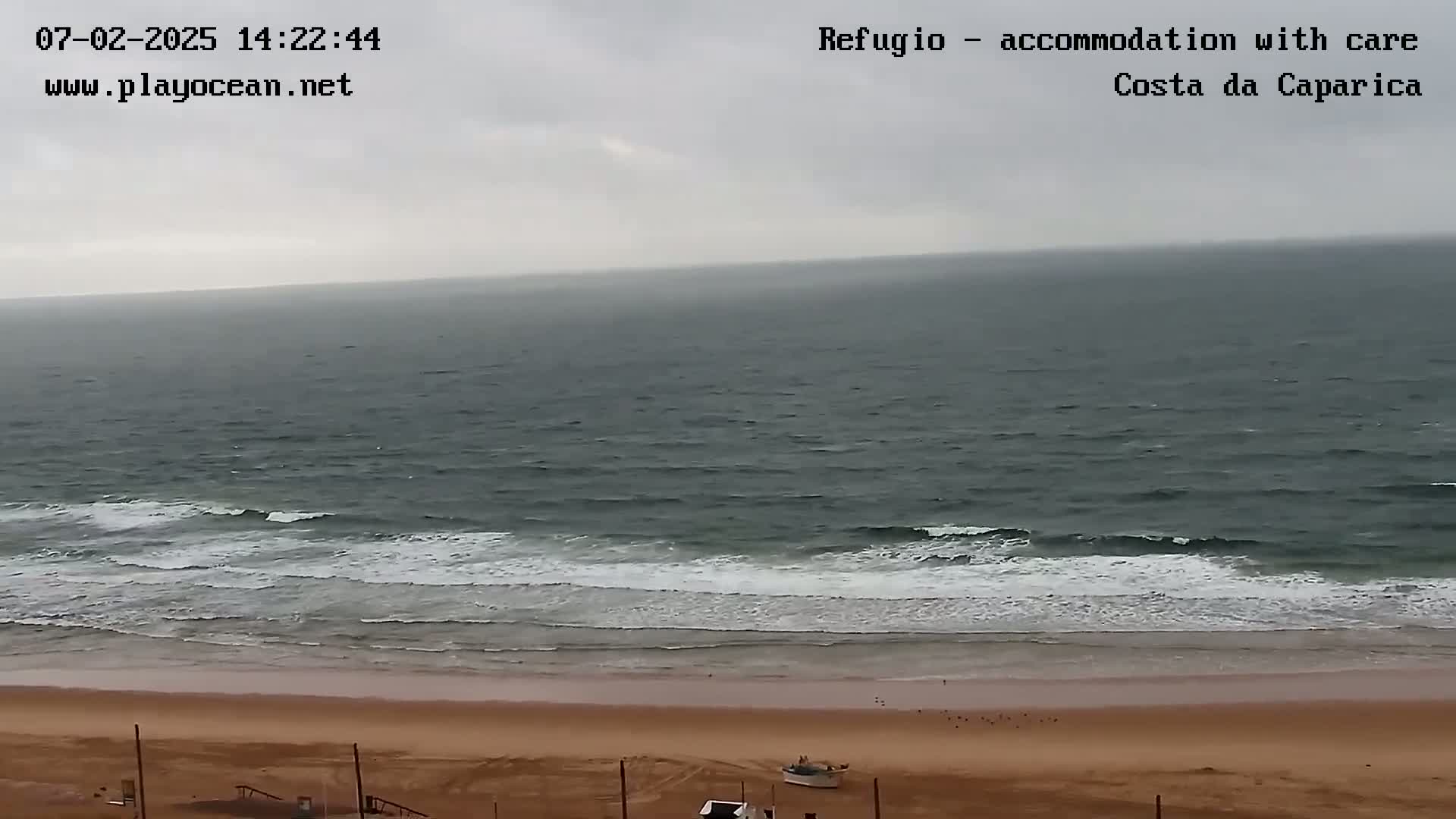Costa da Caparica Beach Panaromic Live Cam - Almada, Setubal, Portugal