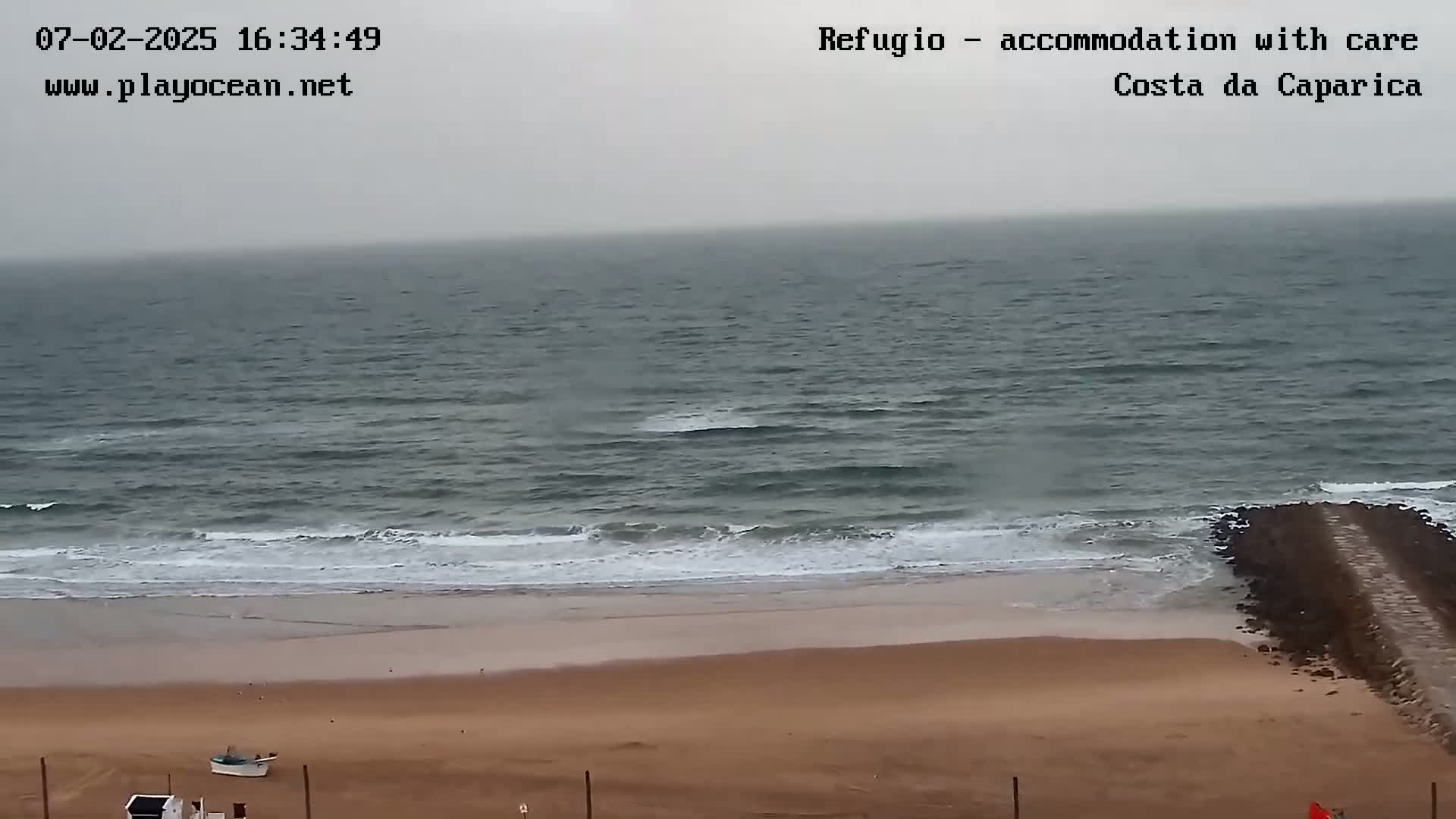 Costa da Caparica Beach Panaromic Live Cam - Almada, Setubal, Portugal