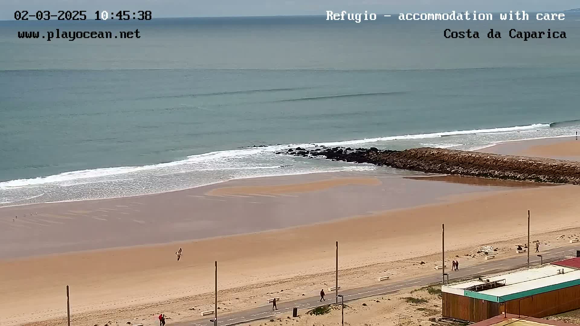 Costa da Caparica Beach Panaromic Live Cam - Almada, Setubal, Portugal