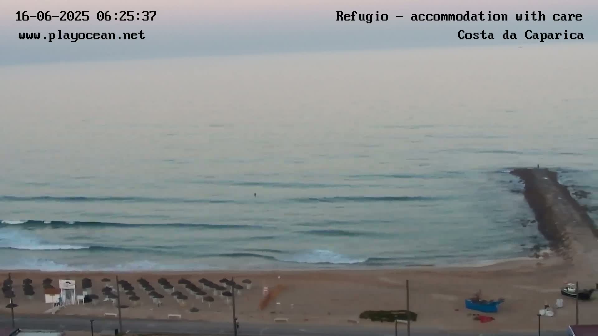 Costa da Caparica Beach Panaromic Live Cam - Almada, Setubal, Portugal