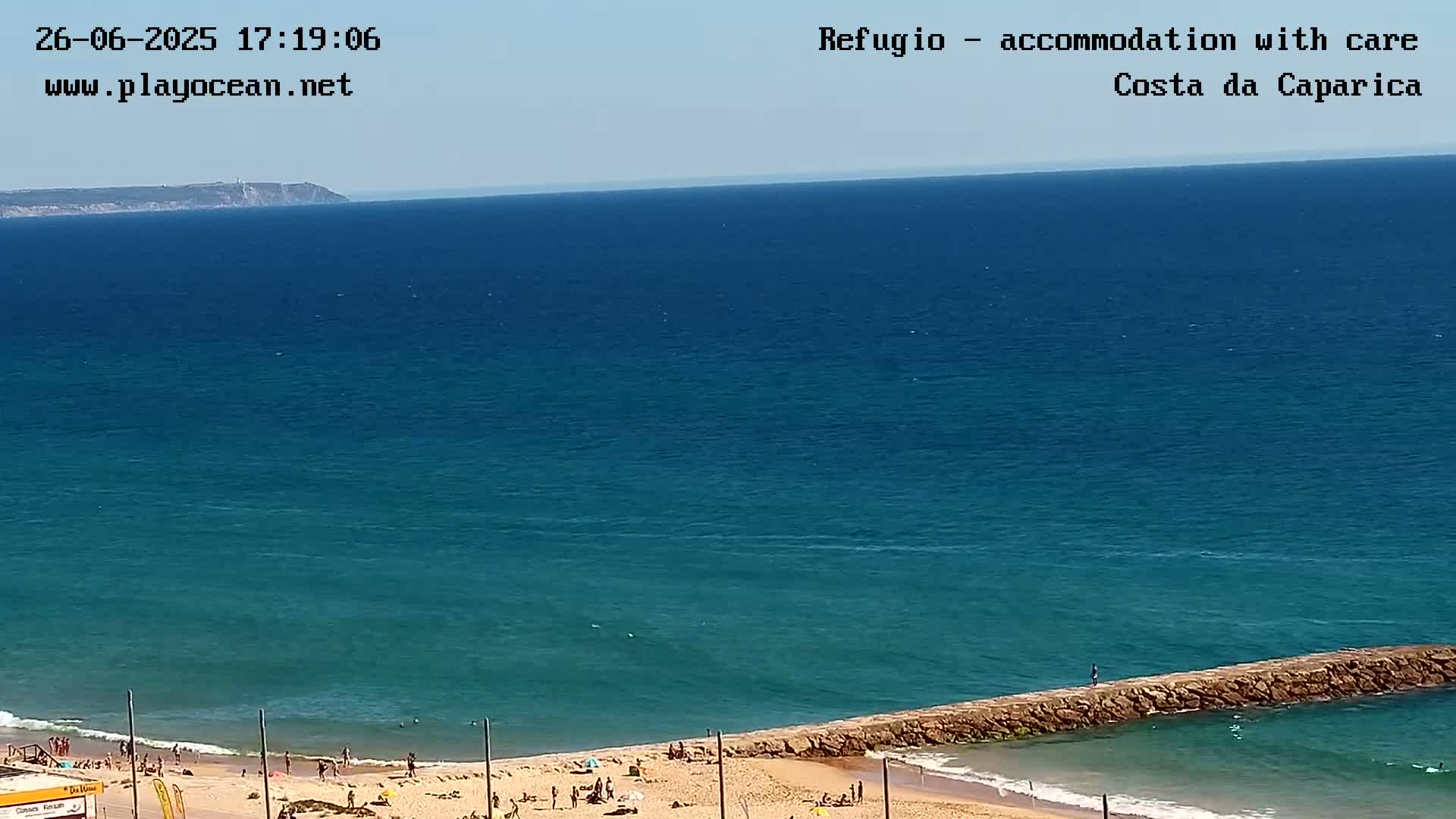 Costa da Caparica Beach Panaromic Live Cam - Almada, Setubal, Portugal