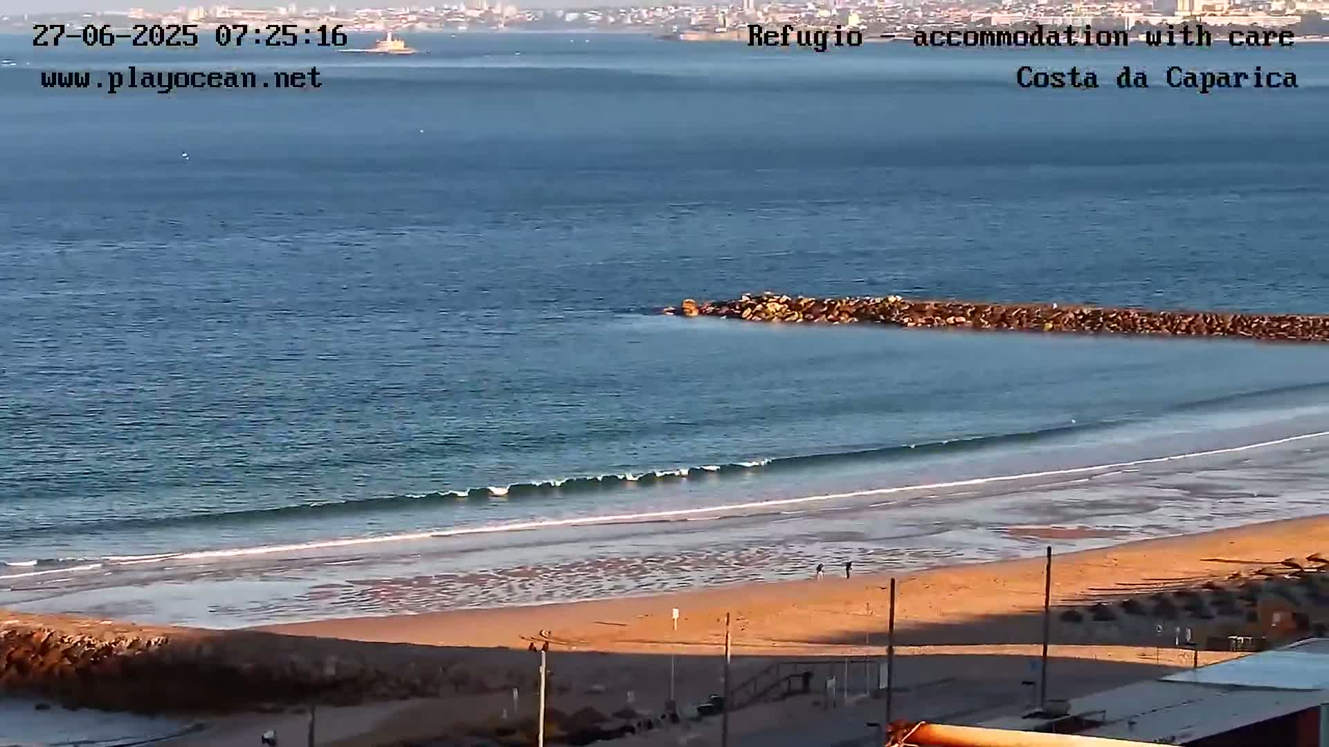 Costa da Caparica Beach Panaromic Live Cam - Almada, Setubal, Portugal