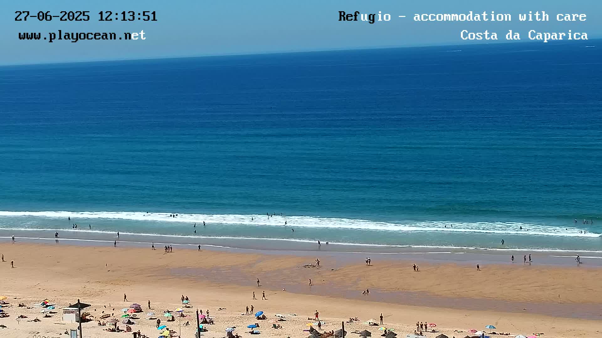 Costa da Caparica Beach Panaromic Live Cam - Almada, Setubal, Portugal