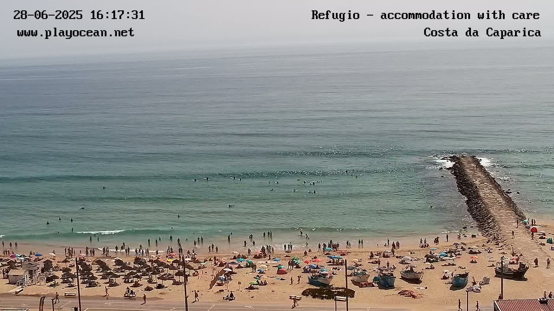 Costa da Caparica Beach Panaromic Live Cam - Almada, Setubal, Portugal