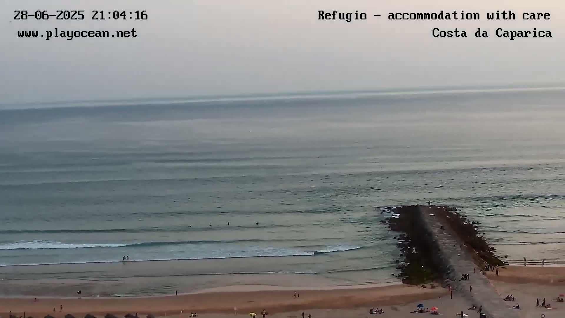 Costa da Caparica Beach Panaromic Live Cam - Almada, Setubal, Portugal
