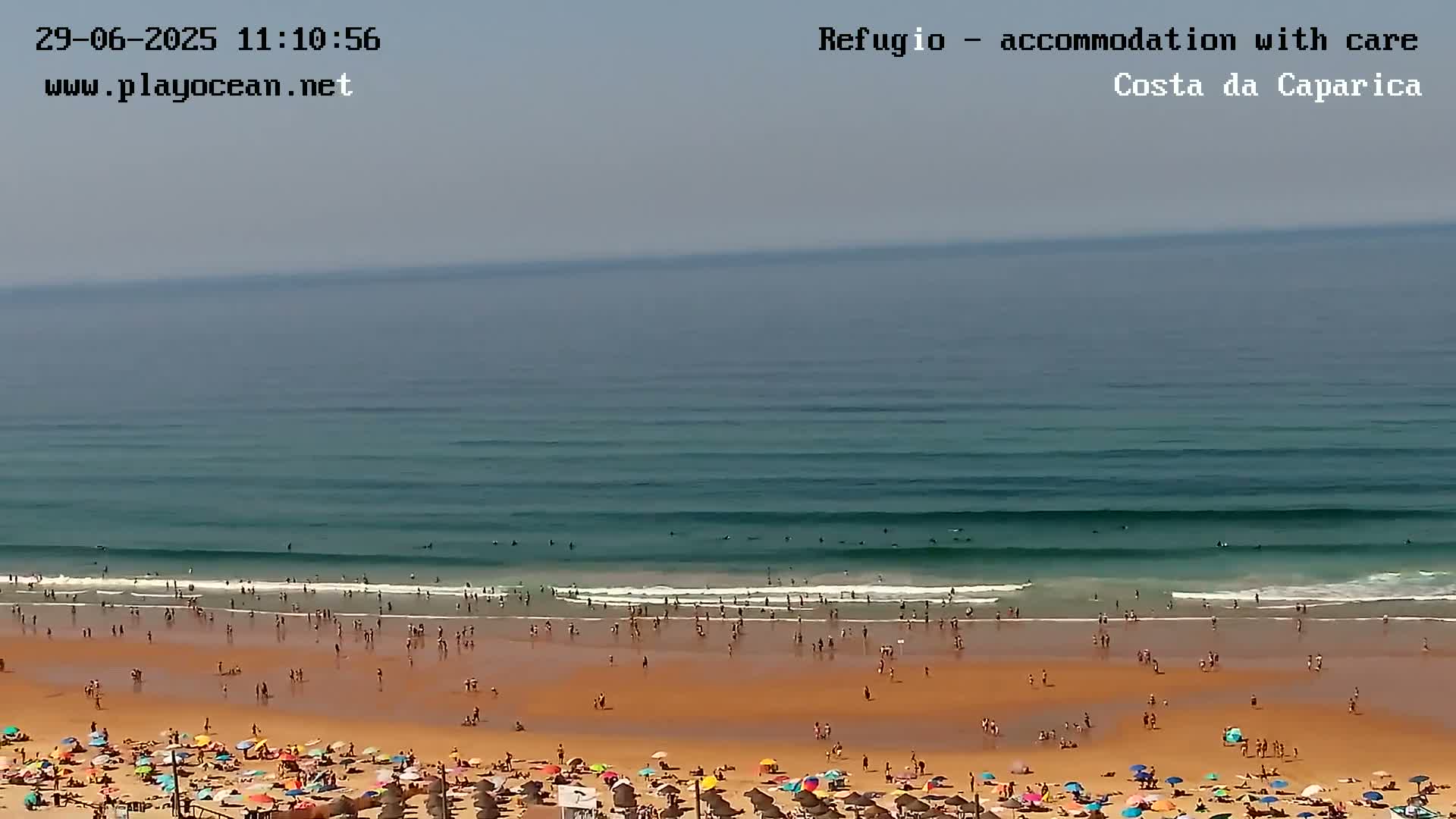 Costa da Caparica Beach Panaromic Live Cam - Almada, Setubal, Portugal