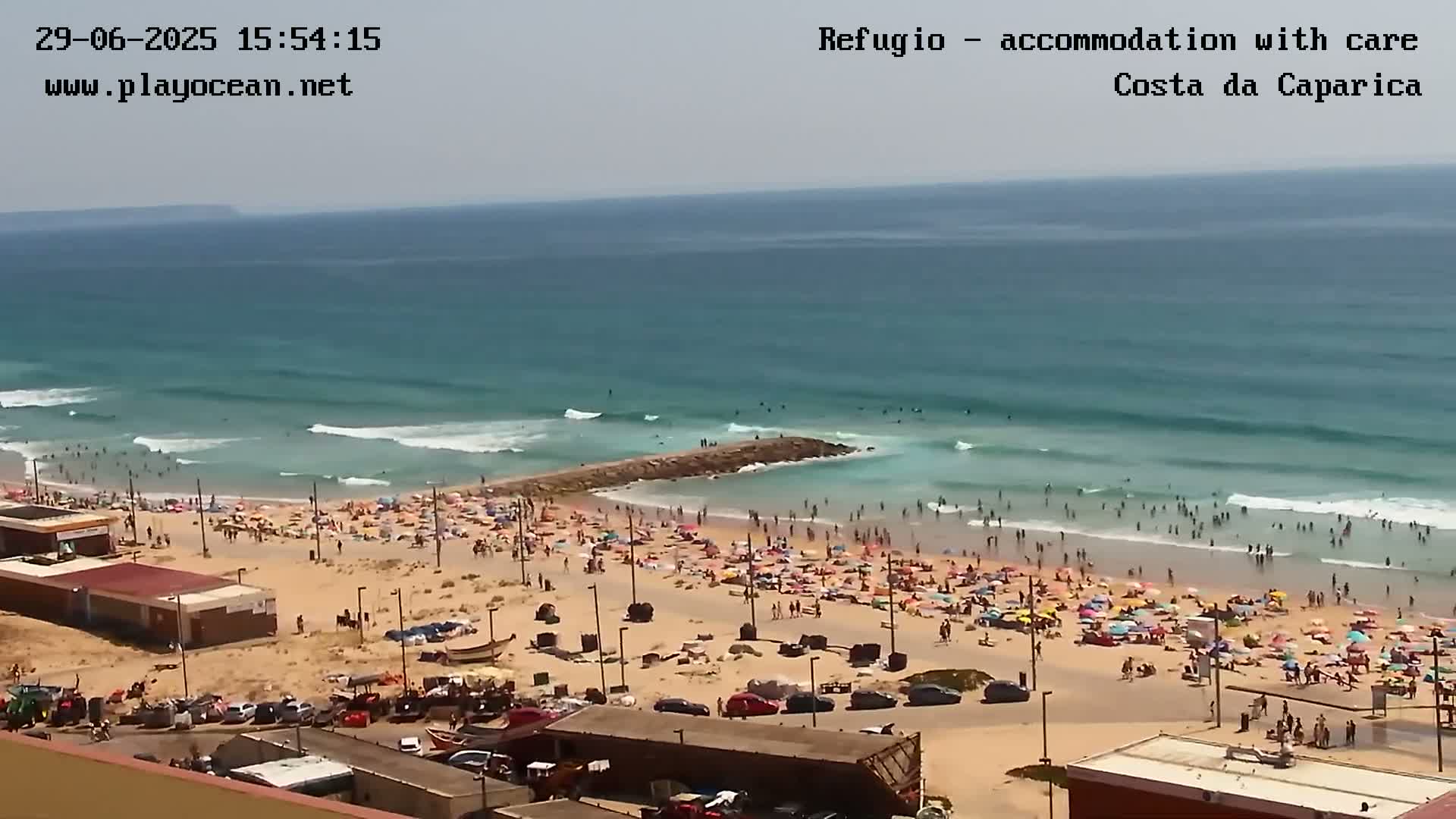 Costa da Caparica Beach Panaromic Live Cam - Almada, Setubal, Portugal