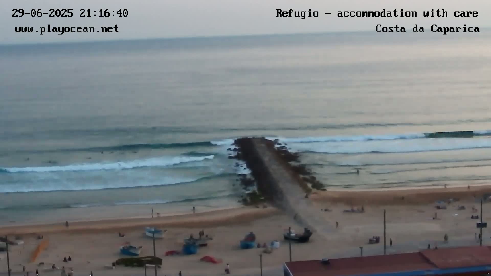 Costa da Caparica Beach Panaromic Live Cam - Almada, Setubal, Portugal