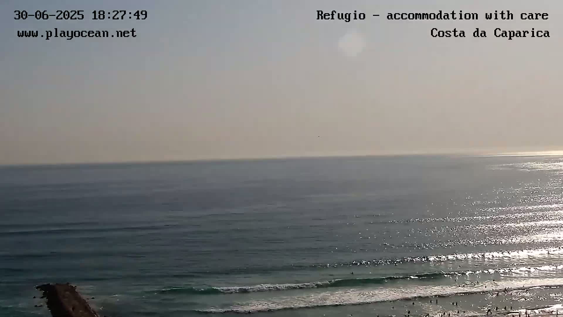 Costa da Caparica Beach Panaromic Live Cam - Almada, Setubal, Lisbon, Portugal