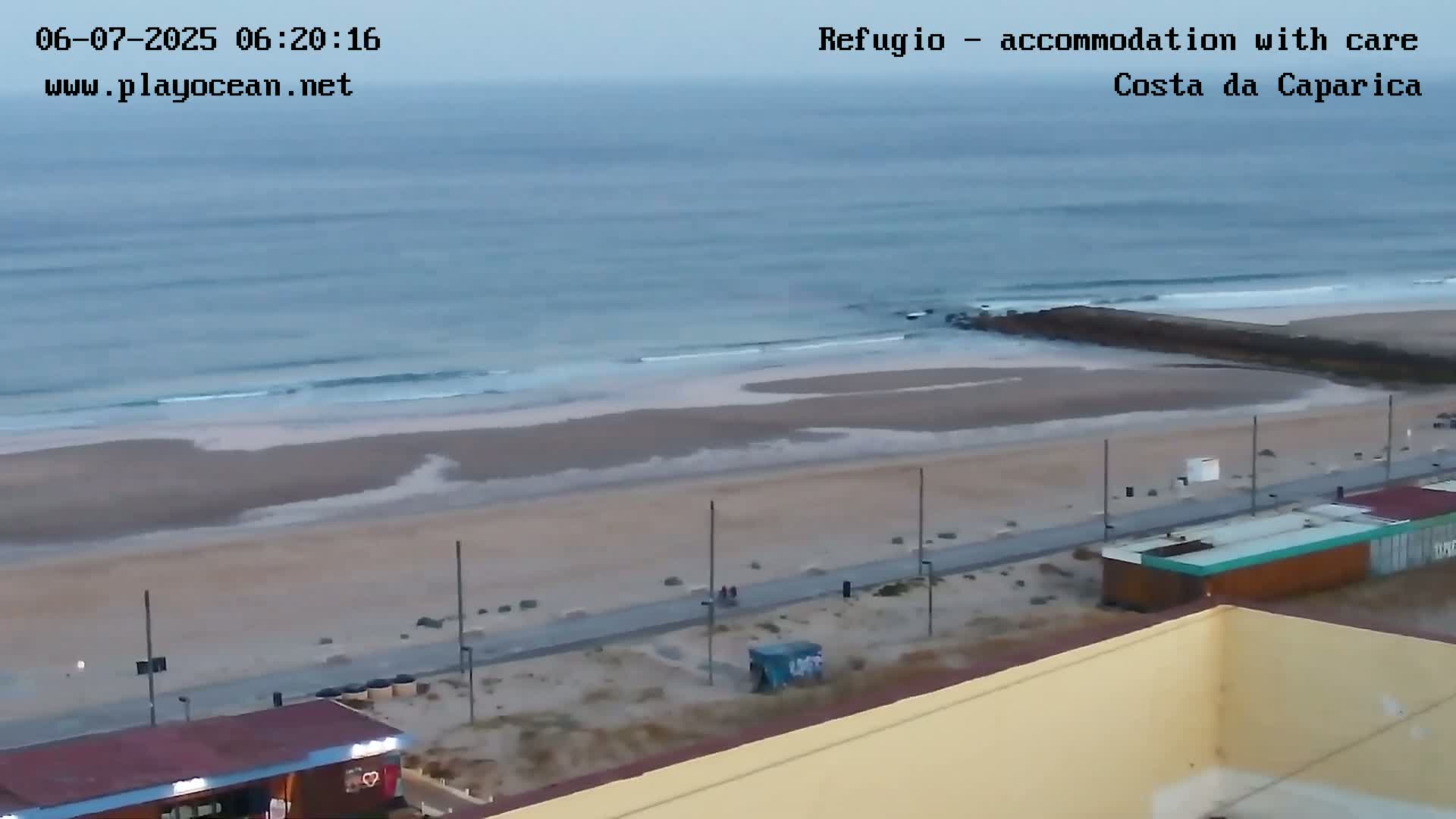 Costa da Caparica Beach Panaromic Live Cam - Almada, Setubal, Lisbon, Portugal