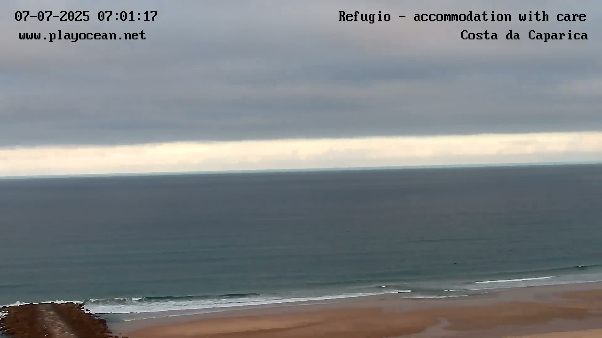 Costa da Caparica Beach Panaromic Live Cam - Almada, Setubal, Lisbon, Portugal