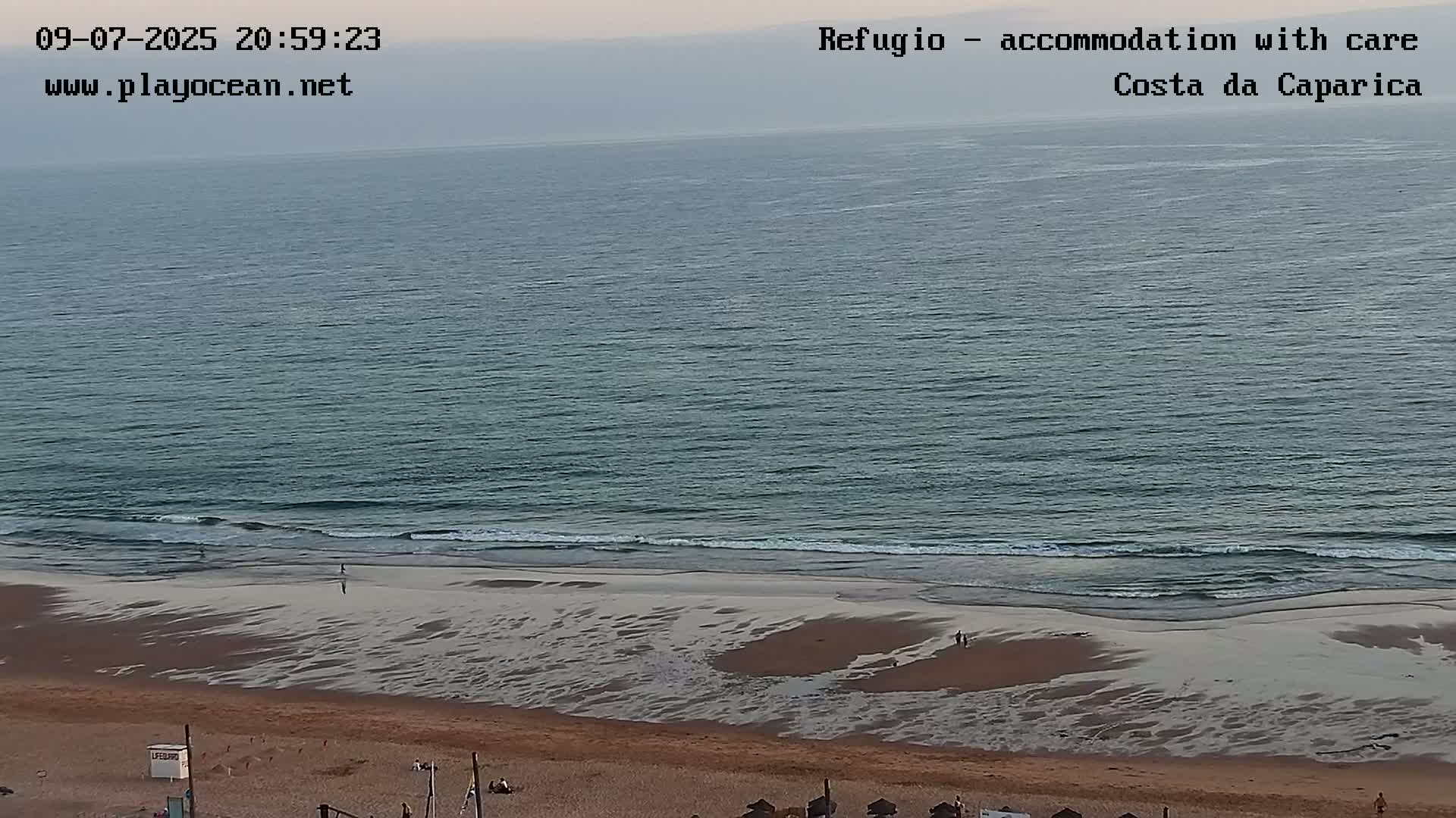 Costa da Caparica Beach Panaromic Live Cam - Almada, Setubal, Lisbon, Portugal