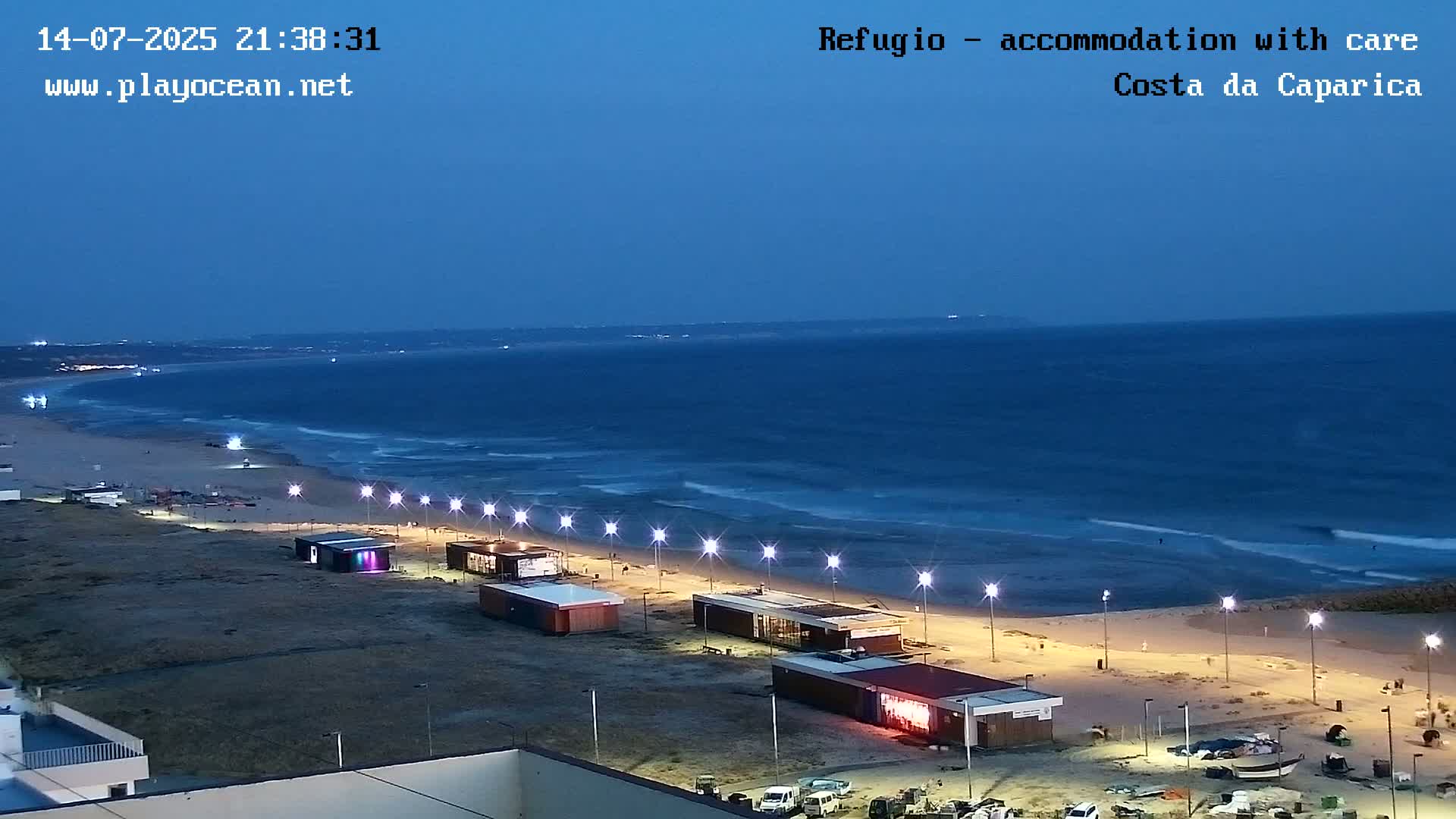 Costa da Caparica Beach Panaromic Live Cam - Almada, Setubal, Lisbon, Portugal