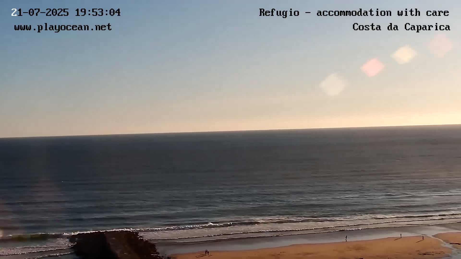 Costa da Caparica Beach Panaromic Live Cam - Almada, Setubal, Lisbon, Portugal