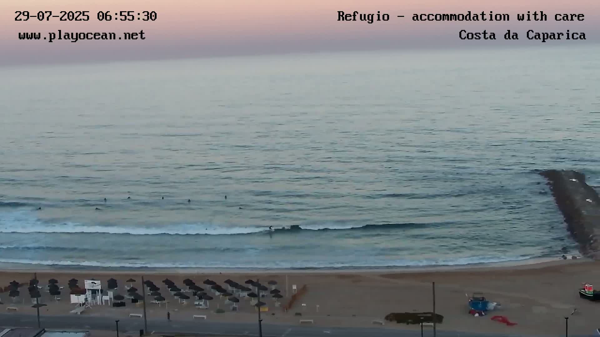 Costa da Caparica Beach Panaromic Live Cam - Almada, Setubal, Lisbon, Portugal