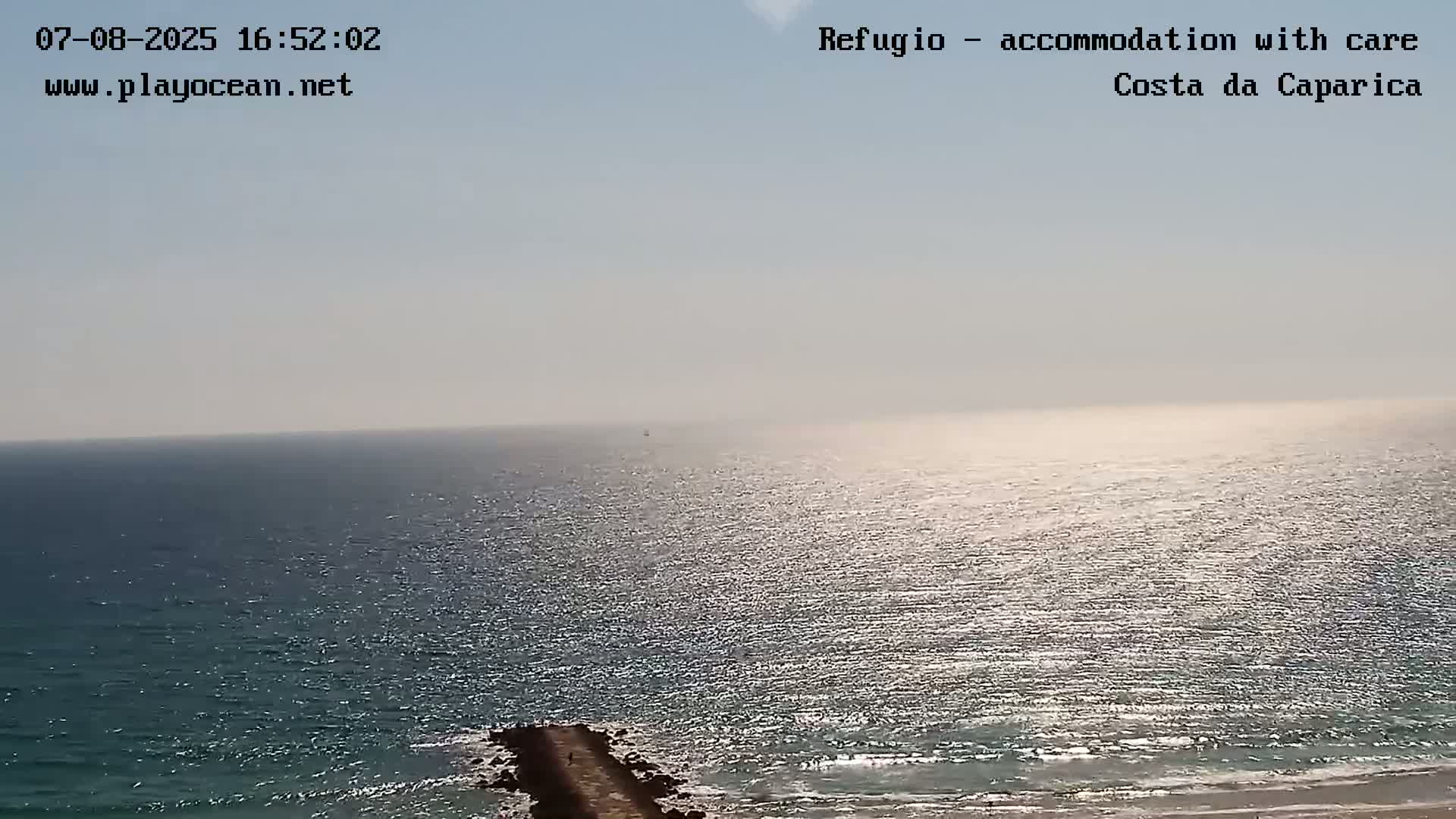 Costa da Caparica Beach Panaromic Live Cam - Almada, Setubal, Lisbon, Portugal