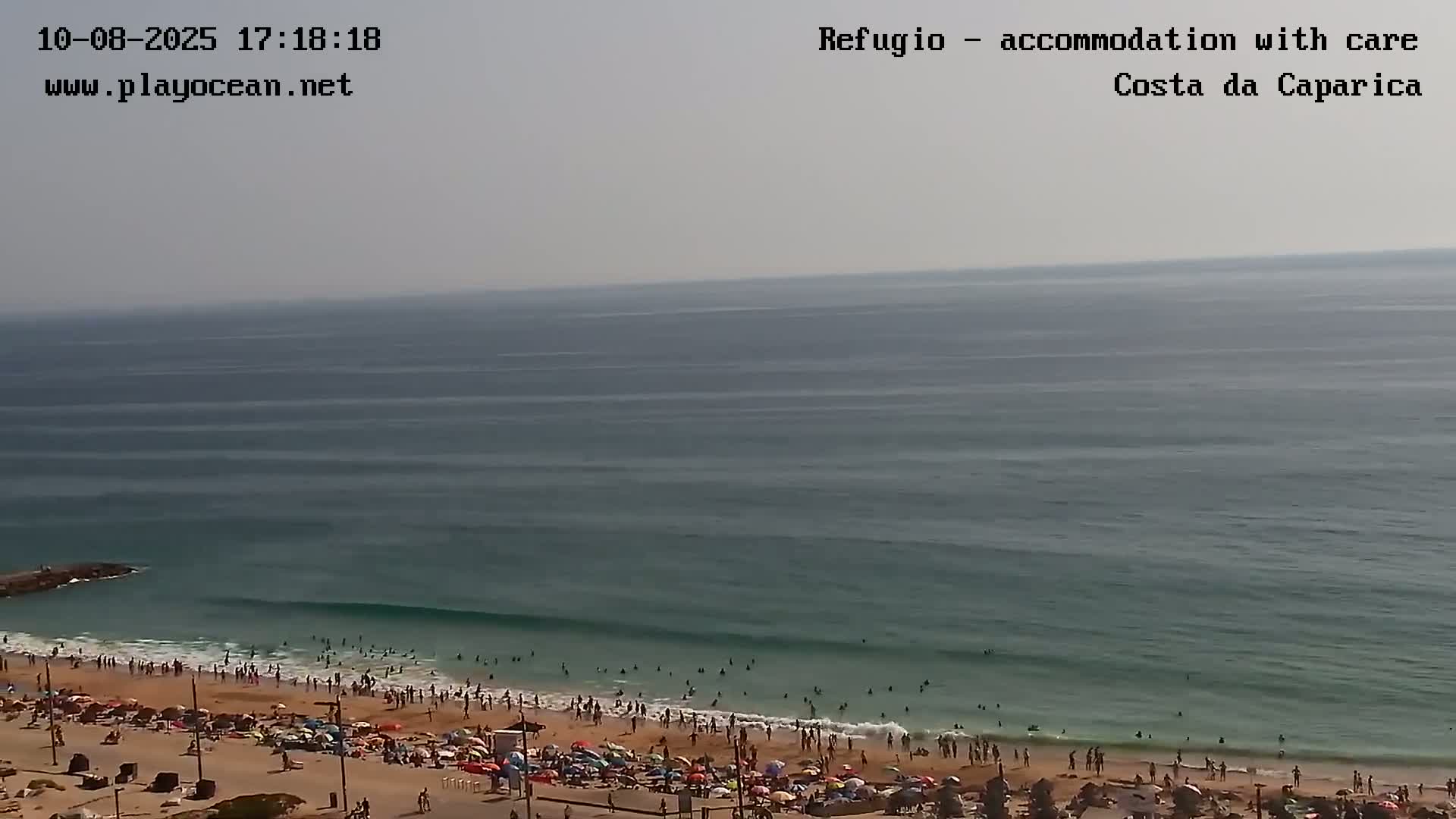 Costa da Caparica Beach Panaromic Live Cam - Almada, Setubal, Lisbon, Portugal