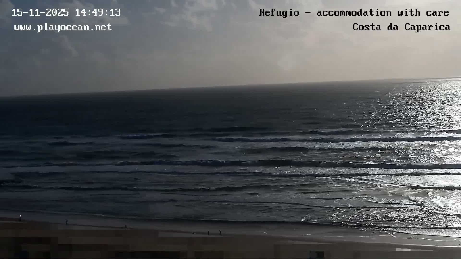 Costa da Caparica Beach Panaromic Live Cam - Almada, Setubal, Lisbon, Portugal
