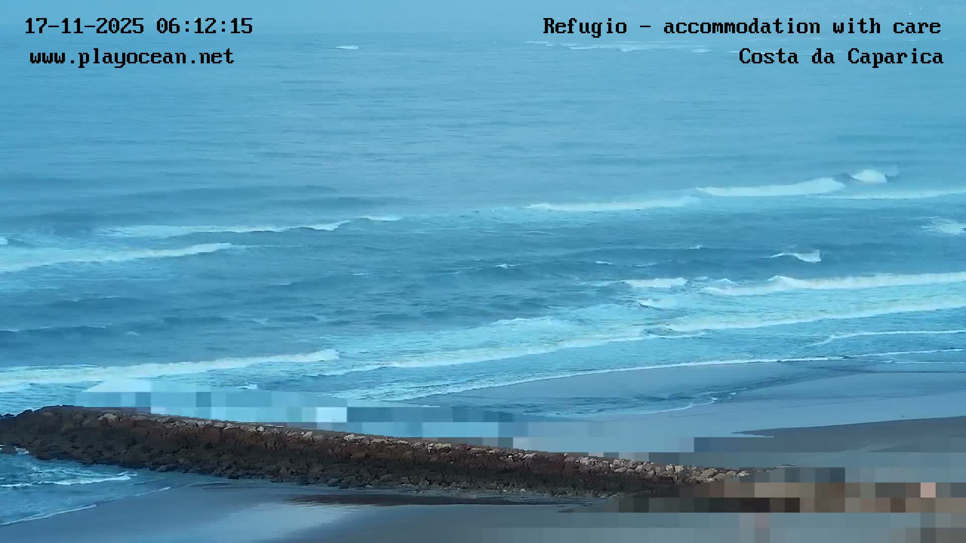 Costa da Caparica Beach Panaromic Live Cam - Almada, Setubal, Lisbon, Portugal