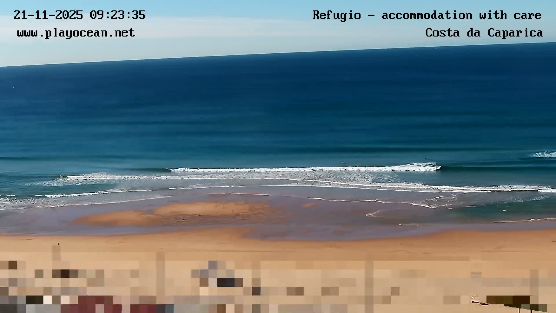 Costa da Caparica Beach Panaromic Live Cam - Almada, Setubal, Lisbon, Portugal