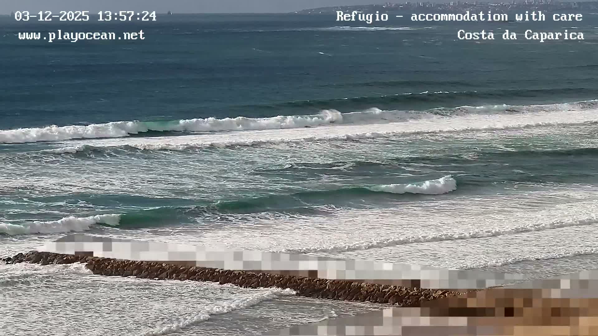Costa da Caparica Beach Panaromic Live Cam - Almada, Setubal, Lisbon, Portugal