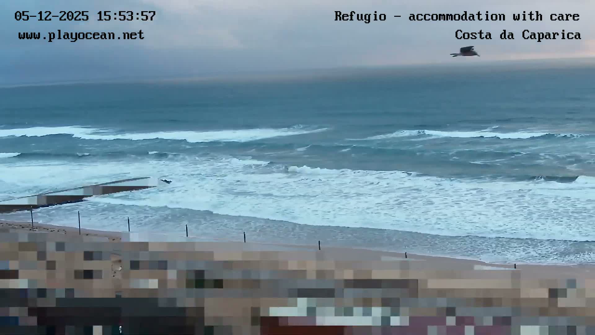 Costa da Caparica Beach Panaromic Live Cam - Almada, Setubal, Lisbon, Portugal