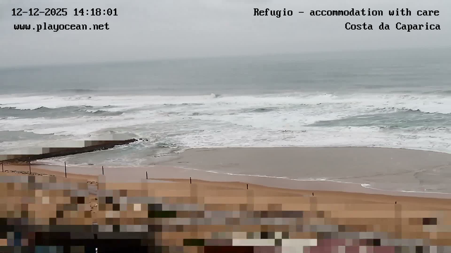 Costa da Caparica Beach Panaromic Live Cam - Almada, Setubal, Lisbon, Portugal