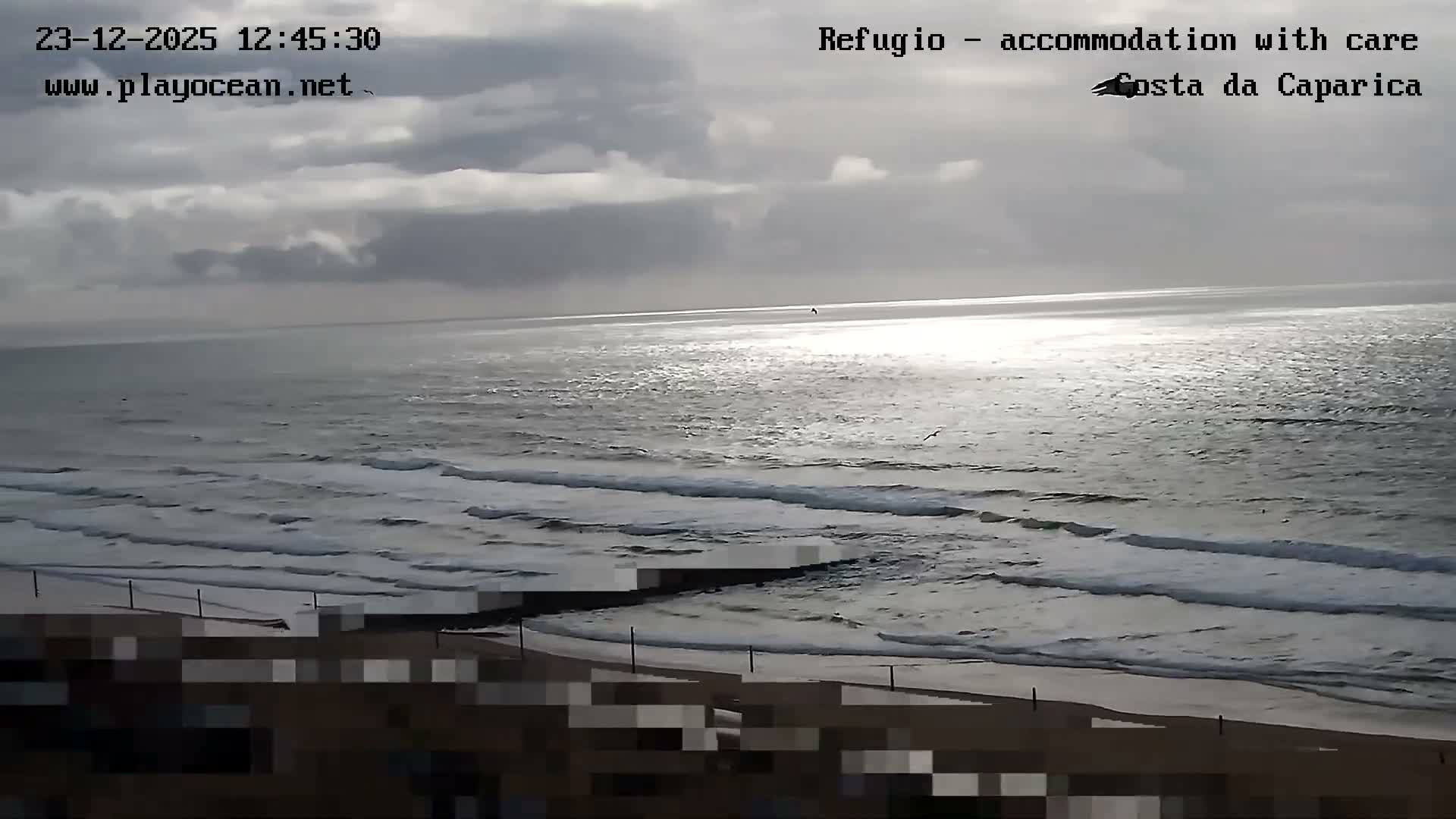 Costa da Caparica Beach Panaromic Live Cam - Almada, Setubal, Lisbon, Portugal