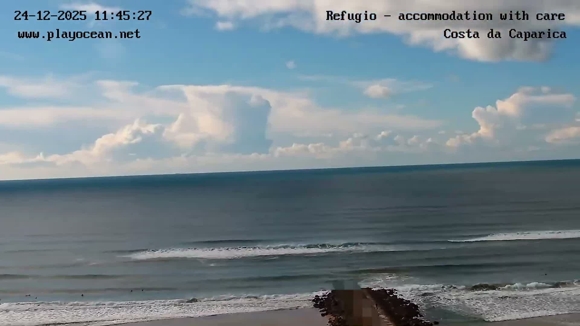 Costa da Caparica Beach Panaromic Live Cam - Almada, Setubal, Lisbon, Portugal