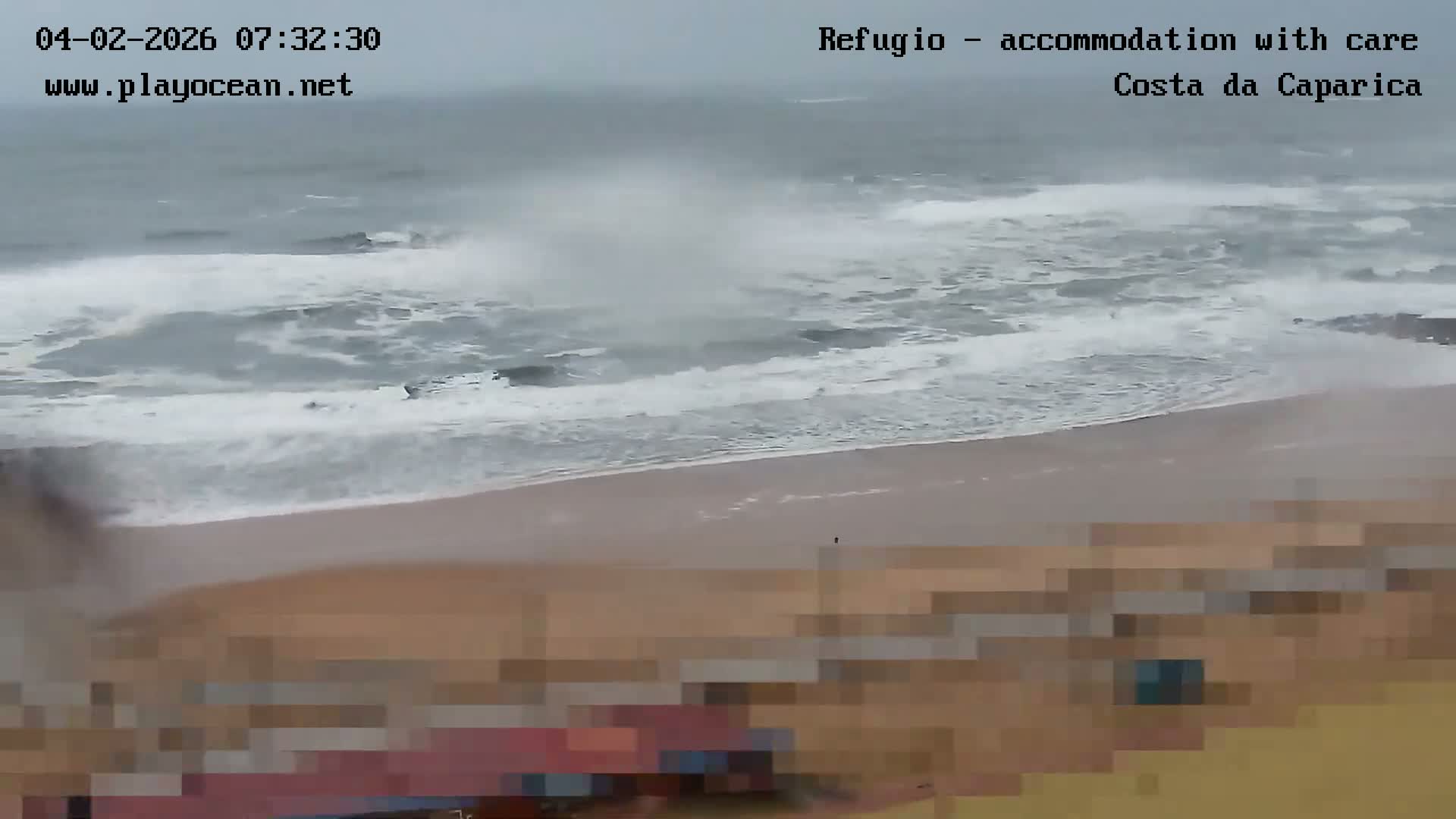 Costa da Caparica Beach Panaromic Live Cam - Almada, Setubal, Lisbon, Portugal