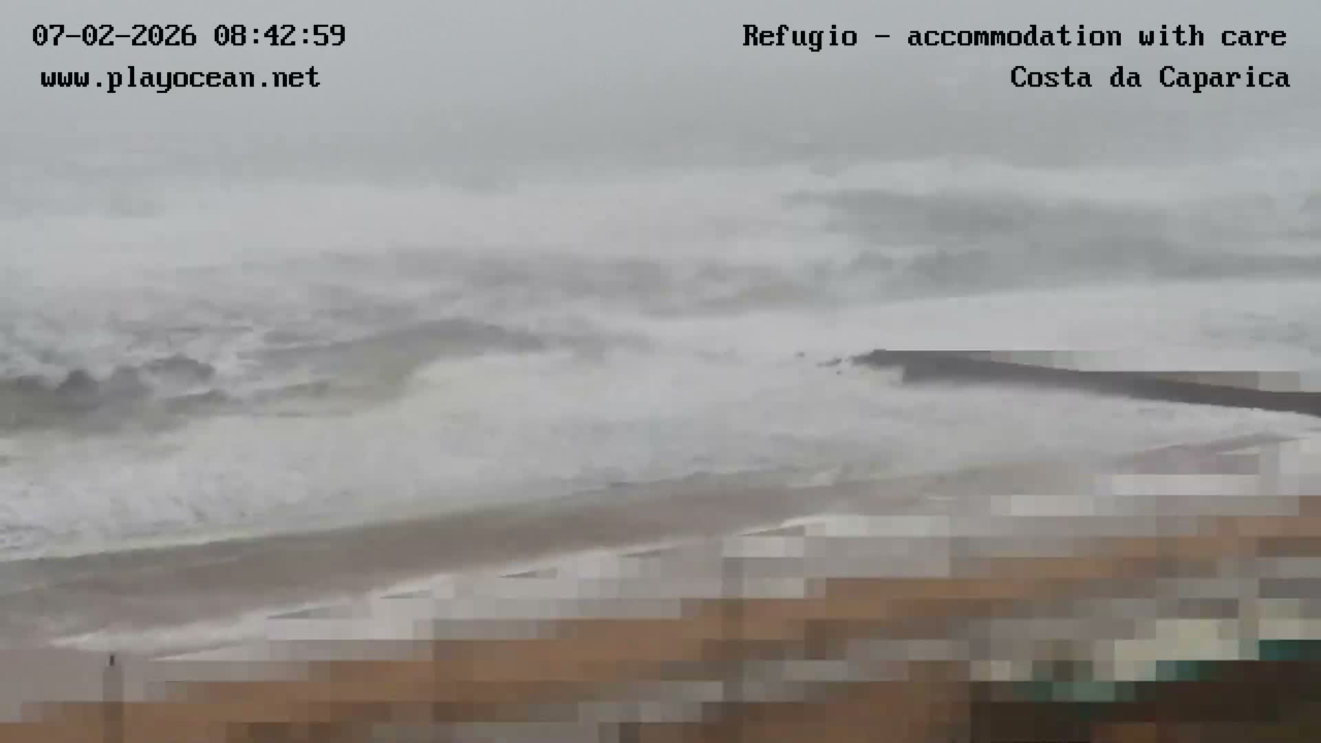 Costa da Caparica Beach Panaromic Live Cam - Almada, Setubal, Lisbon, Portugal