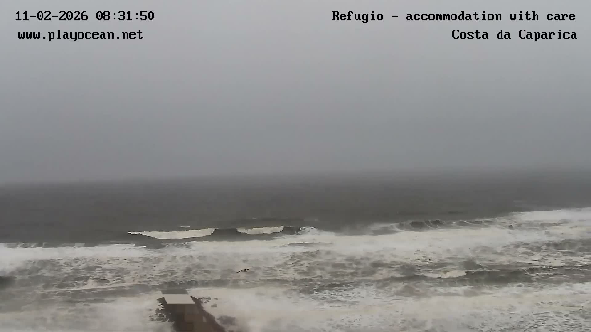 Costa da Caparica Beach Panaromic Live Cam - Almada, Setubal, Lisbon, Portugal