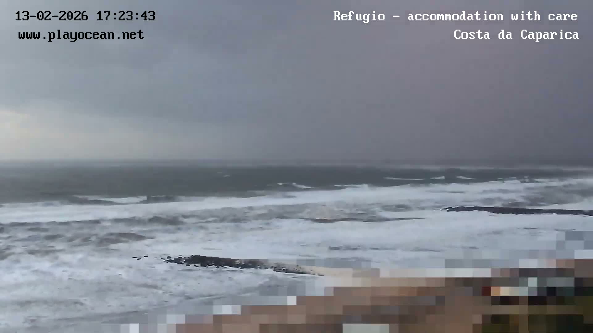 Costa da Caparica Beach Panaromic Live Cam - Almada, Setubal, Lisbon, Portugal