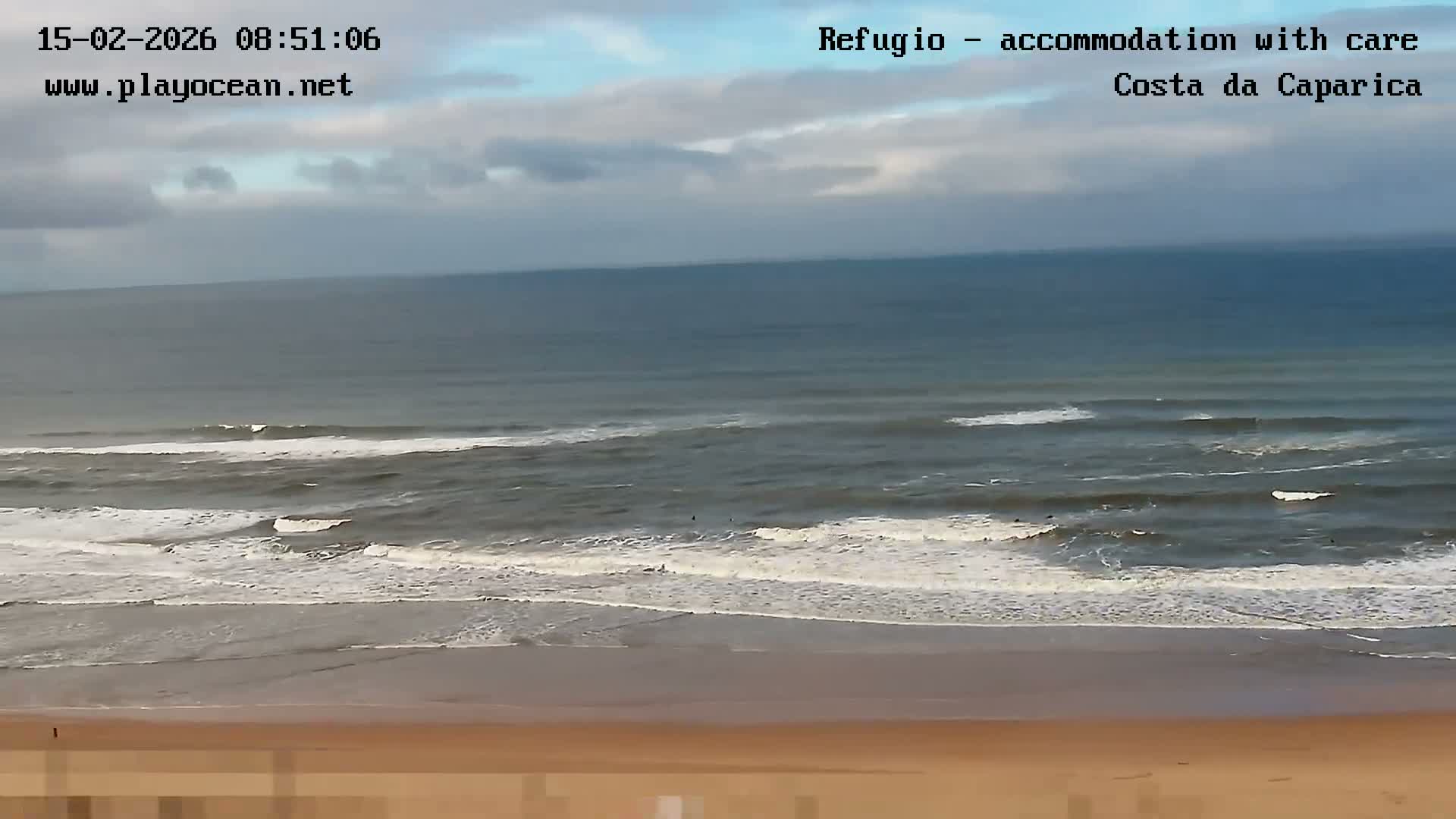 Costa da Caparica Beach Panaromic Live Cam - Almada, Setubal, Lisbon, Portugal
