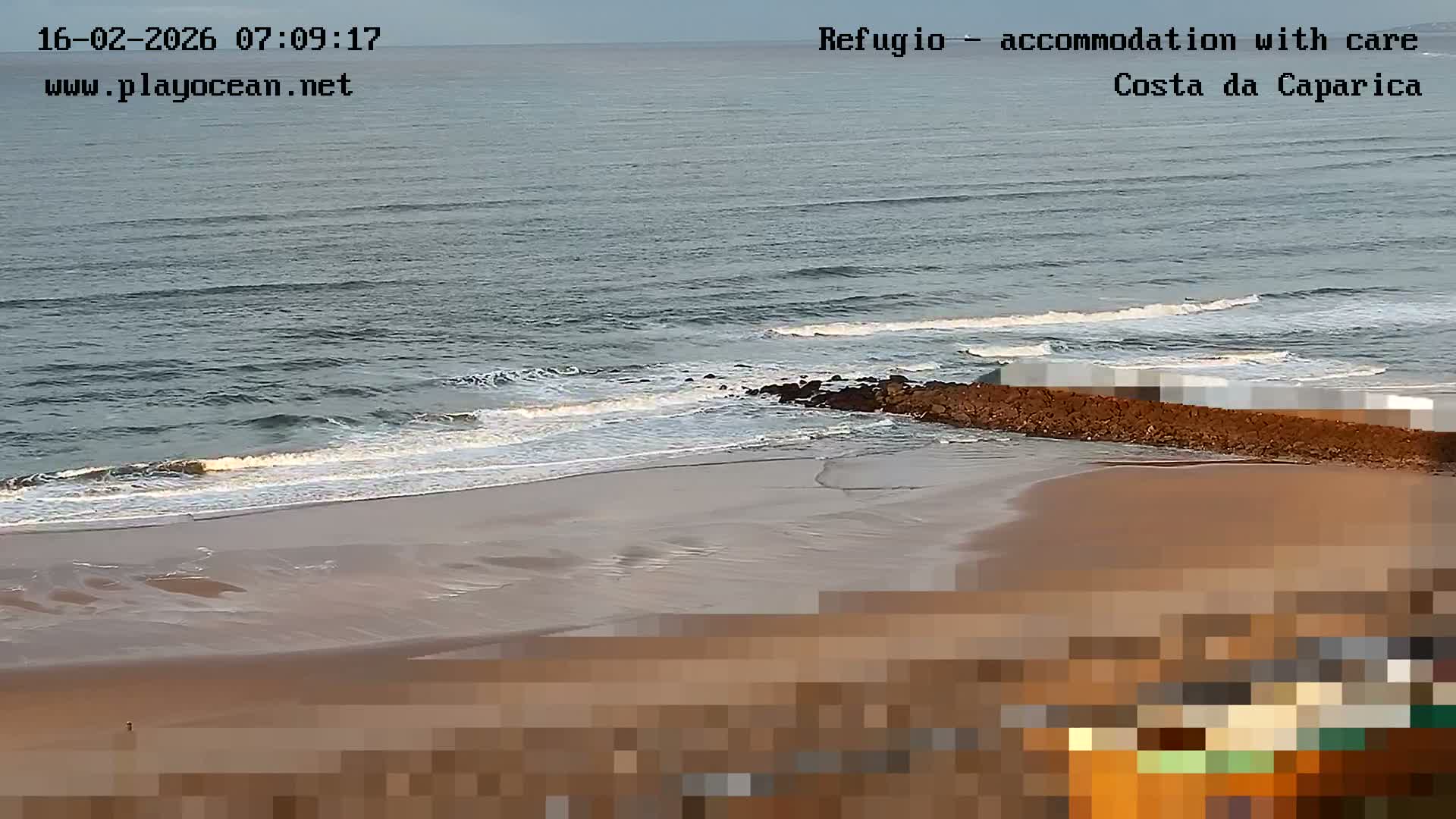 Costa da Caparica Beach Panaromic Live Cam - Almada, Setubal, Lisbon, Portugal