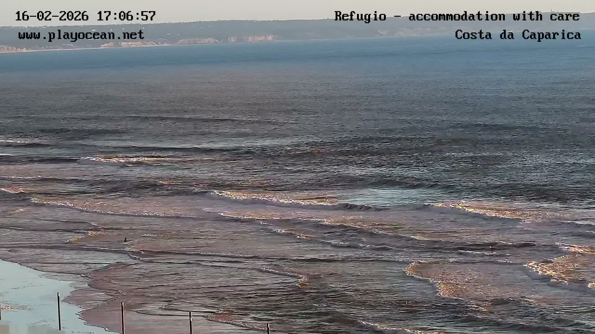 Costa da Caparica Beach Panaromic Live Cam - Almada, Setubal, Lisbon, Portugal
