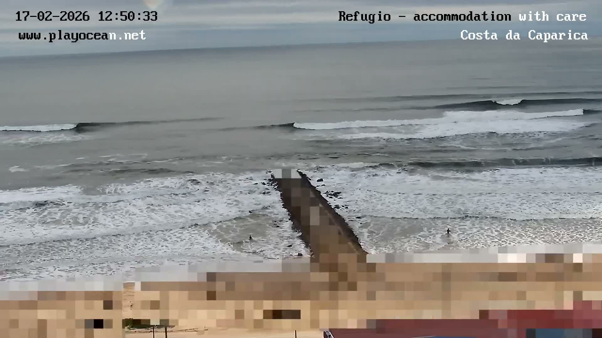 Costa da Caparica Beach Panaromic Live Cam - Almada, Setubal, Lisbon, Portugal