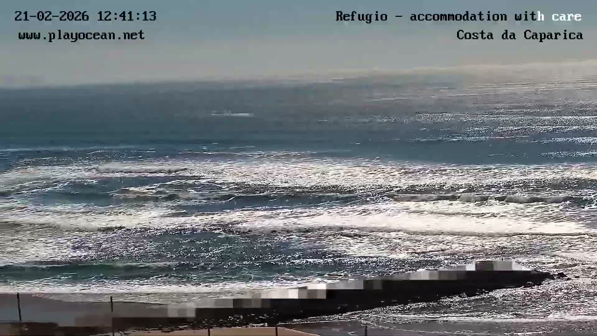Costa da Caparica Beach Panaromic Live Cam - Almada, Setubal, Lisbon, Portugal