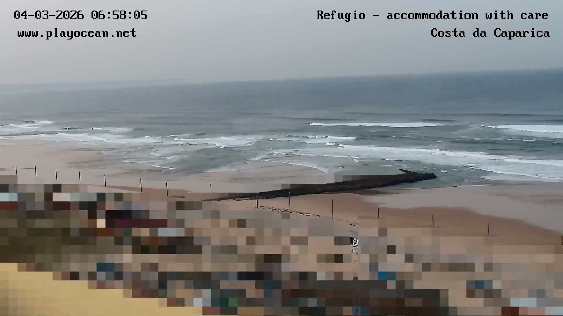 Costa da Caparica Beach Panaromic Live Cam - Almada, Setubal, Lisbon, Portugal