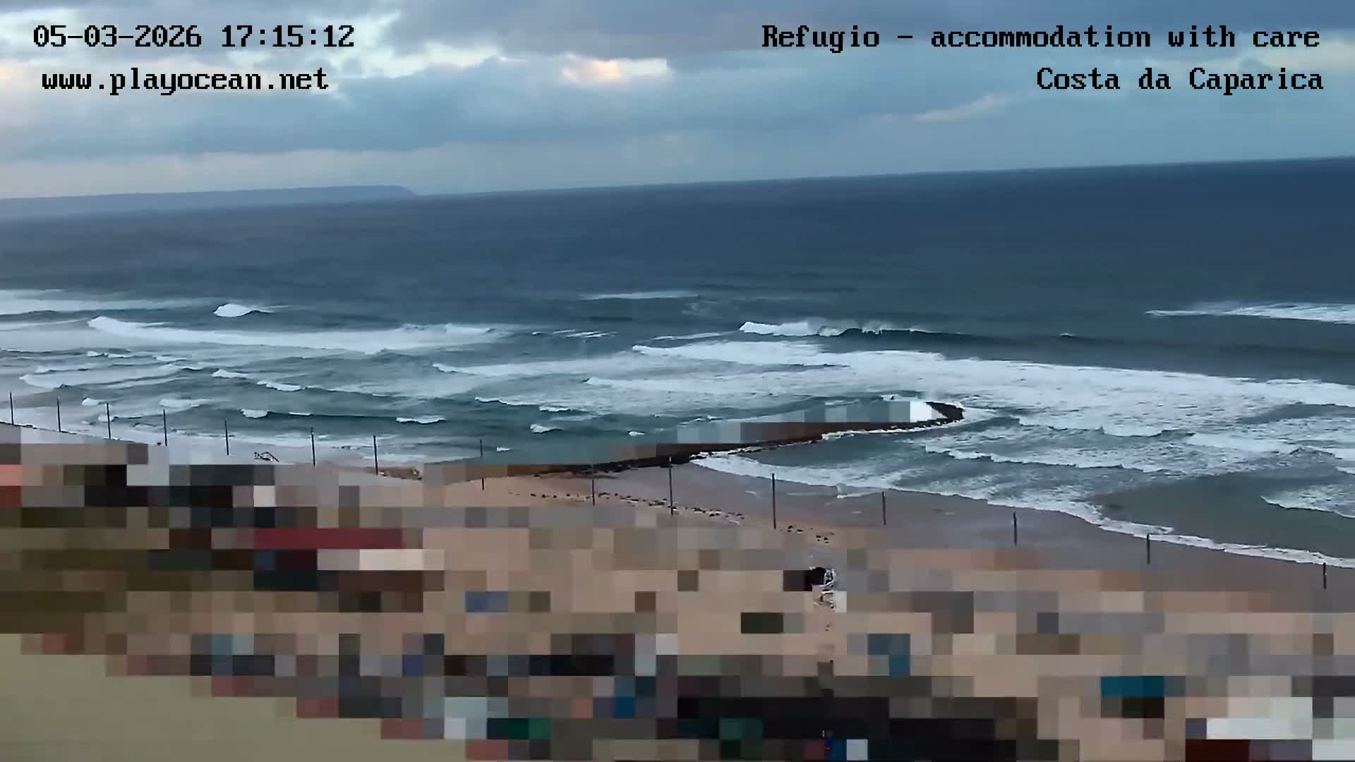 Costa da Caparica Beach Panaromic Live Cam - Almada, Setubal, Lisbon, Portugal
