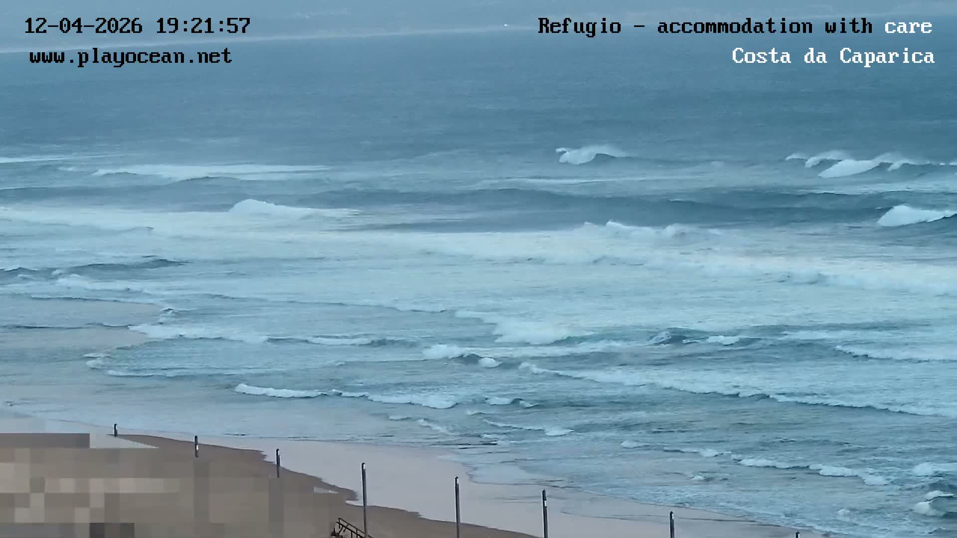 Costa da Caparica Beach Panaromic Live Cam - Almada, Setubal, Lisbon, Portugal